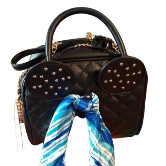 Olivia Miller Handbags - Olivia Miller Twilly Bow knot n Ears Shoulder bag Red Bow Polka dot inside bag.